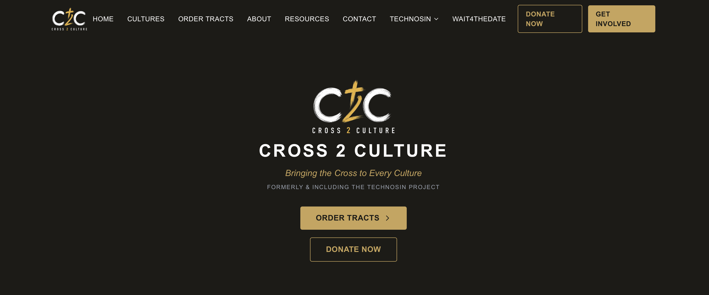 Cross 2 Culture website homepage